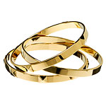 Gold-plated bangles, A.V. Max.