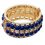 Gold-plated bracelet with enamel cabochons, J. Crew.