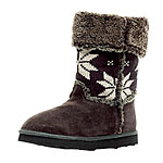 Suede and shearling boots, American Eagle Outfitters.
