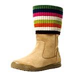Water-resistant suede and wool boots, Coach.