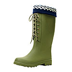Rubber and wool boots, J. Crew.