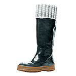 Wool and patent leather boots, Aquatalia by Marvin K..