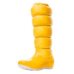 Nylon and leather boots, Moncler.