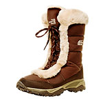 Nylon and faux fur boots, the North Face.