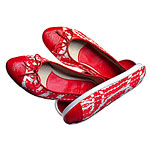 Canvas flats with case, Chanel.