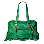 Leather bag, Prada.