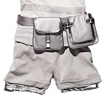 Cotton workout shorts, Nanushka.