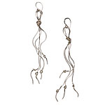Sterling silver earrings, Kerri Parker.