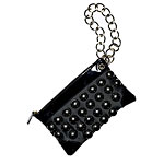 Leather wristlet with metal studs, Reiss.