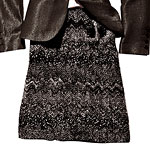 Polyamide-cotton-wool skirt, the Wrights.