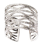 Cuff of 18kt gold and diamonds, Kwiat.
