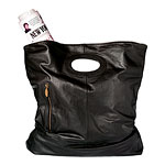Reversible tote in black/cognac, Bare.