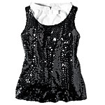 Sequined rayon-spandex jersey tank, Isaac Mizrahi for Target.