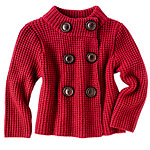 Cashmere and merino-wool blend cardigan with leather buttons, Autumn Cashmere.