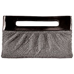 Metal mesh with patent leather, BCBG Max Azria.