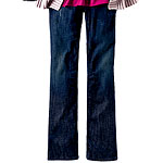 Stretch cotton pants with leather trim, Faith Connexion.