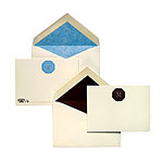 Monogrammed calling cards and gift enclosures, Mrs. John L. Strong.
