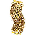 12kt-gold plating on brass bracelet, Juicy Couture.