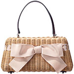 Wicker with grosgrain bow bag, Margaret Nicole.