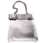Leather bag, BCBG Max Azria.