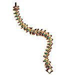 22kt-gold-plated bracelet with moonstones, Pade by Pade Vavra.