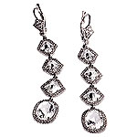 Diamond and-platinum earrings, Neil Lane Jewelry.