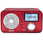 Acrylic MP3 player/AM/FM/satellite clock radio with remote control, Eton Sound.