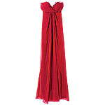 Iridescent chiffon strapless gown, Vera Wang Lavender Label.