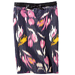 Silk-and-linen shantung pencil skirt with lam, Vera Wang Lavender Label.