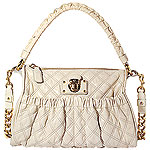 Quilted leather Julianne bag in cream (also comes in pale blue and black, Marc Jacobs.