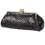 Python clutch, Badgley Mischka.