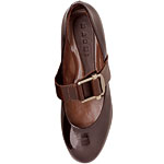 Patent leather banded flat, Marni.