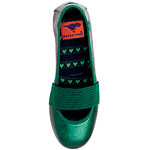 Faux leather flat with elastic strap, Rocket Dog.