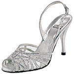 Leather slingback with swarovski crystals, Stuart Weitzman.