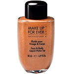 Sheer liquid face-and-body makeup in Caramel, Make Up For Ever.