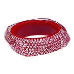 Resin-and-crystal bracelet, Ang.