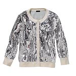 Wool sweater with sequins, J. Crew.