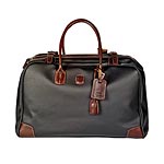 Waterproof PVC Bojola Tuscan valise with leather trim, Bric's.