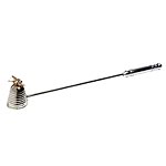 Silver-plated brass beehive candle snuffer, Kenneth Turner.