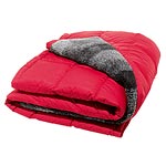 Down-filled quilted polyester and fleece throw, Eddie Bauer.