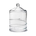 Handblown glass apothecary canister, Juliska.