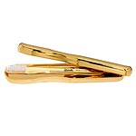Gold-tone toothbrush with case, J?neke.