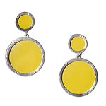Leather and silver earrings, Lady J Jewelry.