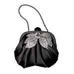 Leather and crystal bag, Kenneth Jay Lane.