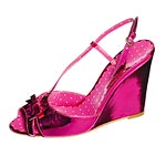 Leather shoes with rhinestones, Moschino Cheap and Chic.