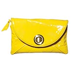 Patent leather clutch, Onna Ehrlich.