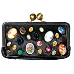 Embellished calf hair clutch, Paul Smith Women.