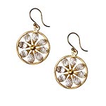 18kt gold and topaz briolettes earrings, Elizabeth Showers.