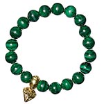Malichite and diamond bracelet, Simmons Jewelry Company.