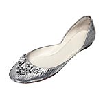 Snakeskin shoes with rhinestones, Rafe.